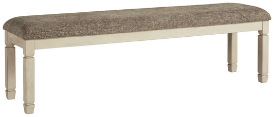 Bolanburg - Brown / Beige - Extra Large UPH DRM Bench - Hornell Furniture Outlet