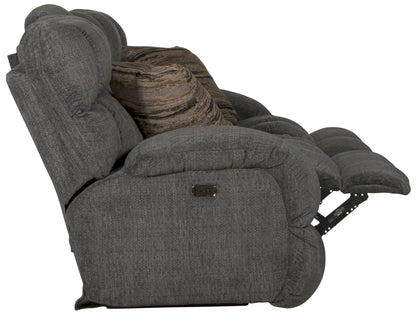 Ashland - Power Lay Flat Reclining Console Loveseat - Hornell Furniture Outlet