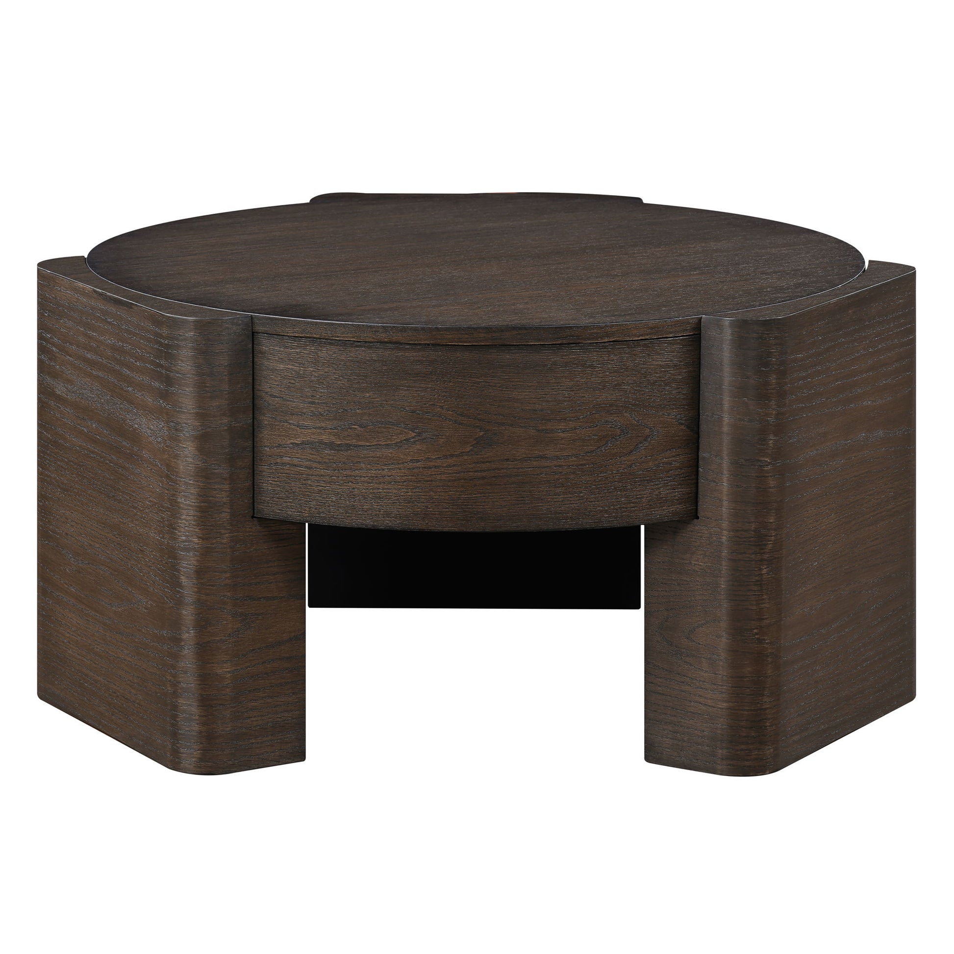 Salina - 3 Piece Round Occasional Set - Espresso - Hornell Furniture Outlet