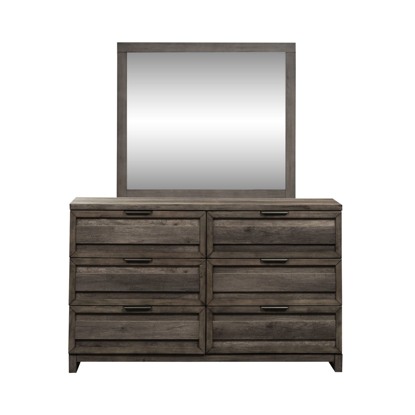 Tanners Creek - Dresser & Mirror - Dark Gray - Hornell Furniture Outlet