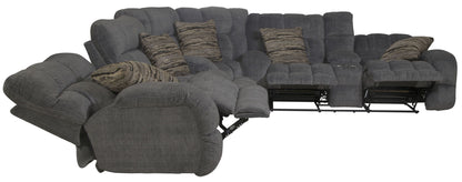 Ashland - Reclining Sectional With 4 Lay Flat Reclining Seats - Hornell Furniture Outlet