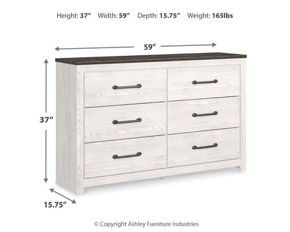 Gerridan - Dresser, Mirror - Hornell Furniture Outlet