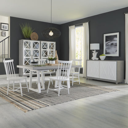 Palmetto Heights - Optional Double Pedestal Table Set - Hornell Furniture Outlet