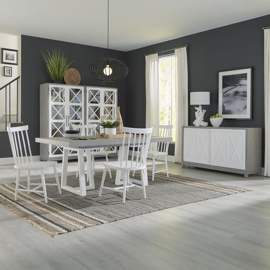 Palmetto Heights - Optional Double Pedestal Table Set - Hornell Furniture Outlet