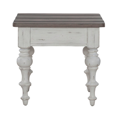 River Place - End Table - White - Hornell Furniture Outlet