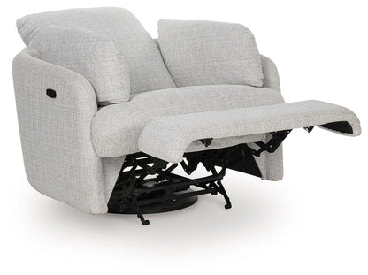 Alainmont Next - Gen Nuvella - Swivel Power Recliner - Hornell Furniture Outlet