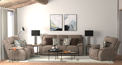 Joya - Zero Gravity Power Reclining Sofa With Power Adjustable Headrest And CR3 Heat/Massage/Lumbar - Mushroom - Hornell Furniture Outlet