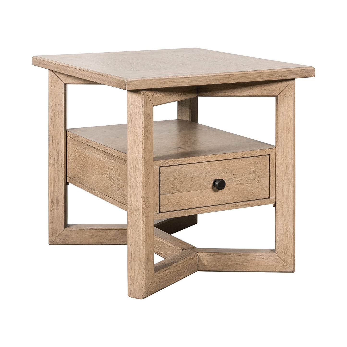 Proximity Place - Rectangular End Table - Light Brown - Hornell Furniture Outlet
