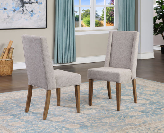 Riverdale - Upholstered Chair (Set of 2) - Dark Brown - Hornell Furniture Outlet