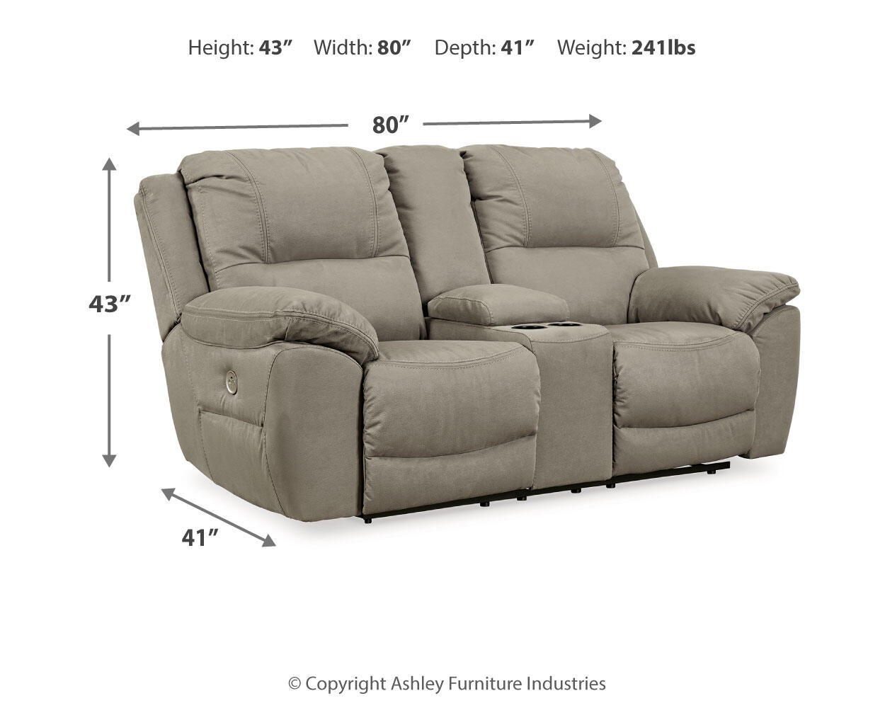 Next - Gen Gaucho - Double Reclining Power Loveseat - Hornell Furniture Outlet