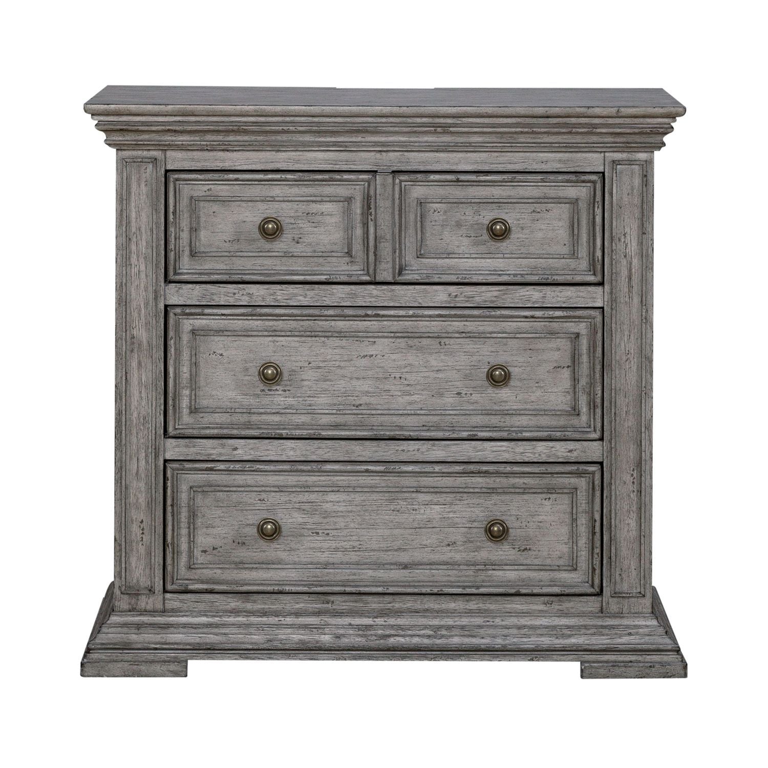 Big Valley - Bedside Chest With Charging Station - Hornell Furniture Outlet