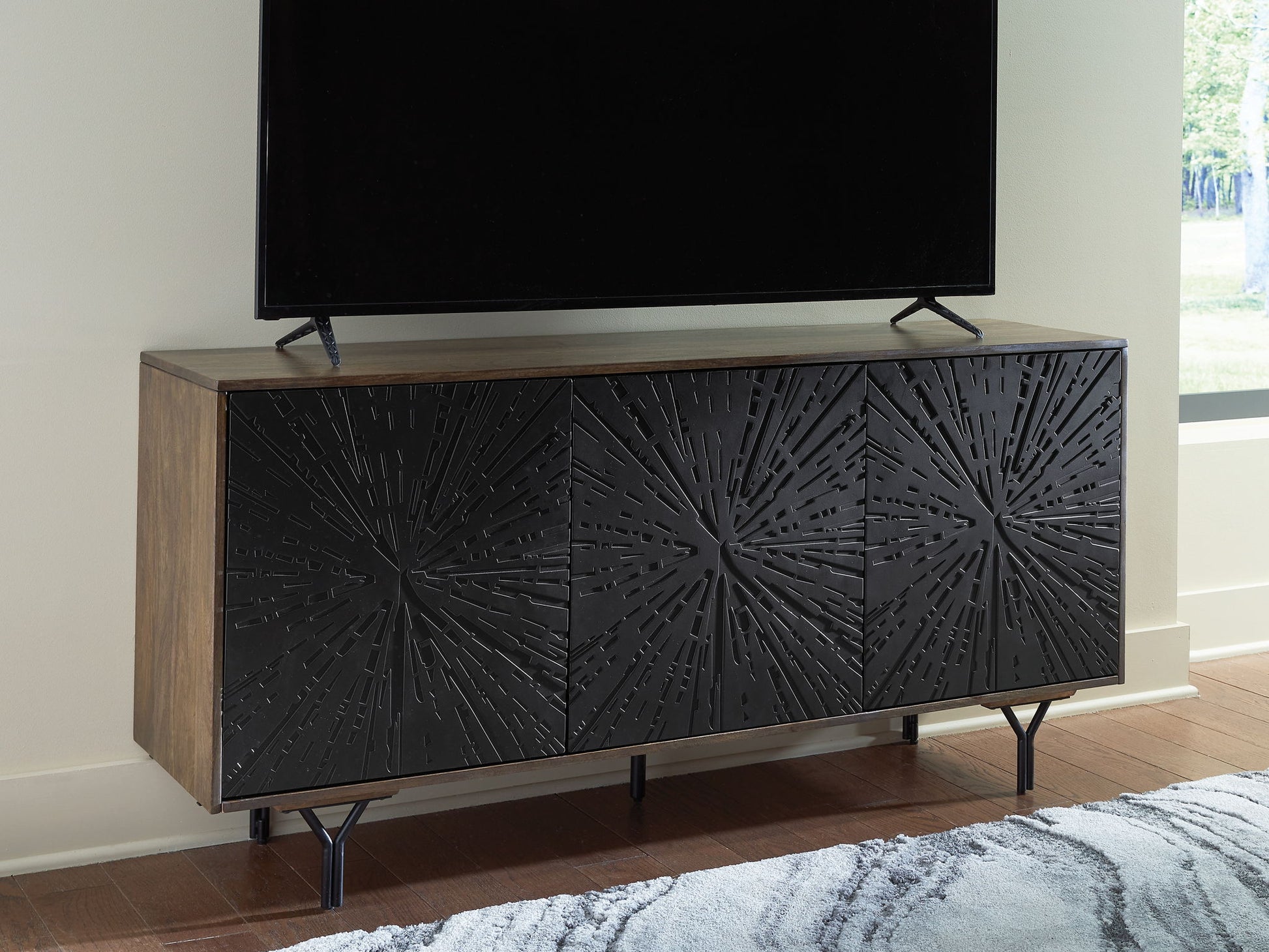 Lavinmont - Multi Brown - Accent Cabinet - Hornell Furniture Outlet