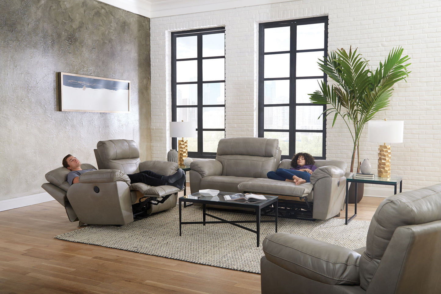 Costa - Lay Flat Reclining Loveseat - Hornell Furniture Outlet