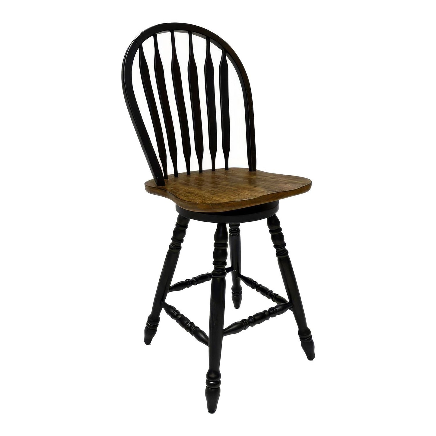 Carolina Crossing - Windsor Swivel Counter Chair - Hornell Furniture Outlet