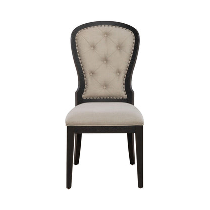 Americana Farmhouse - Upholstered Tufted Back Side Chair - Hornell Furniture Outlet
