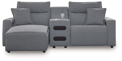 ModMax II - Salt And Pepper - Reclining Sectional - Hornell Furniture Outlet