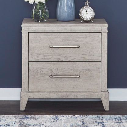 New Haven - Nightstand With Charging Station - White - Hornell Furniture Outlet