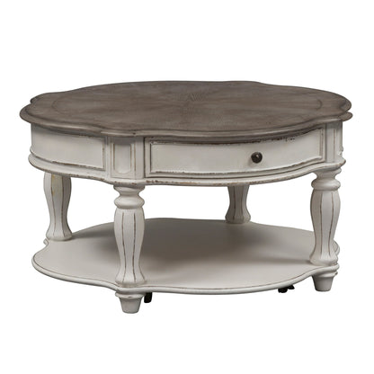 Magnolia Manor - Round Cocktail Table - Hornell Furniture Outlet