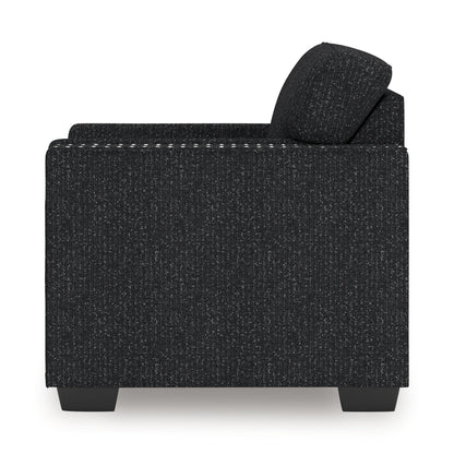 Jasmine Peaks - Coal - Chair - Hornell Furniture Outlet