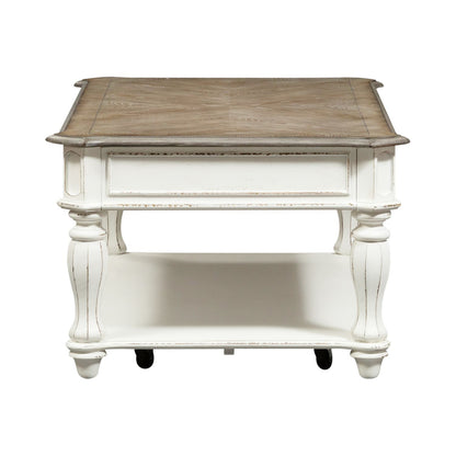 Magnolia Manor - Lift Top Cocktail Table - White - Hornell Furniture Outlet
