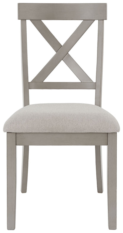 Parellen - Gray - Dining UPH Side Chair (Set of 2) - Hornell Furniture Outlet