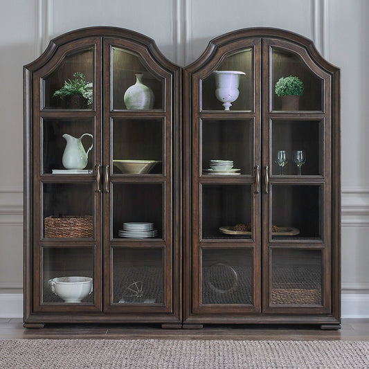 Provence Park - 2 Piece Bunching Cabinet Set - Brown - Hornell Furniture Outlet