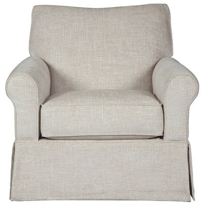 Searcy - Quartz - Swivel Glider Accent Chair - Hornell Furniture Outlet