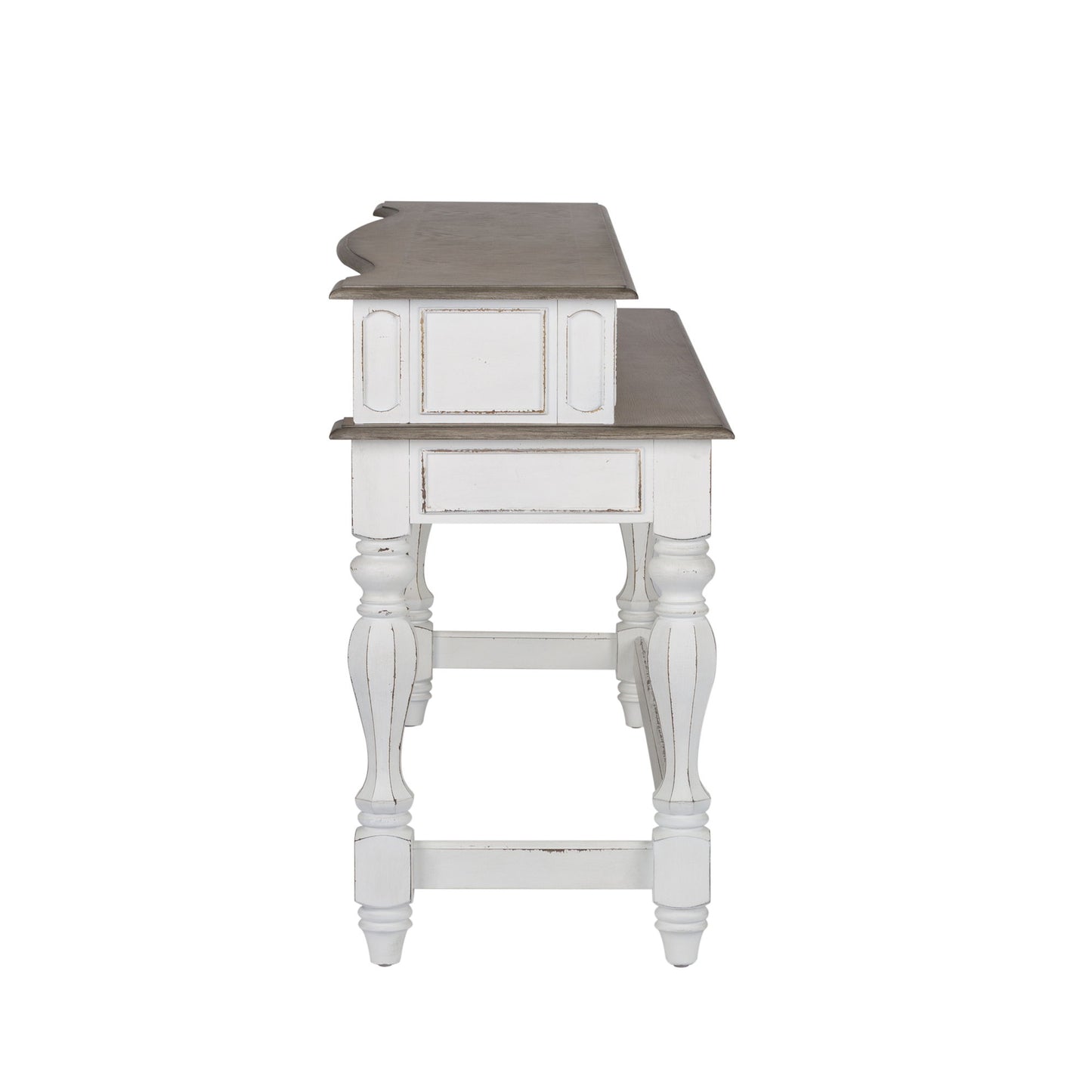 Magnolia Manor - Console Bar Table - White - Hornell Furniture Outlet