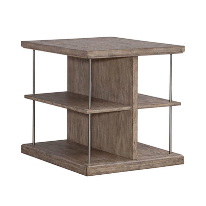 City Scape - End Table - Burnished Beige - Hornell Furniture Outlet