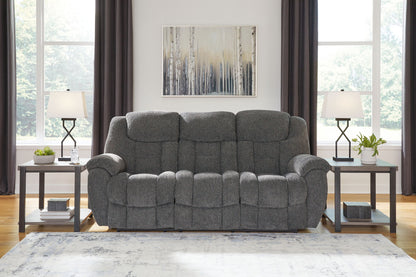 Foreside - Charcoal - Reclining Sofa - Hornell Furniture Outlet
