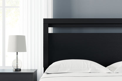 Finch - Queen Panel Headboard - Black - Hornell Furniture Outlet