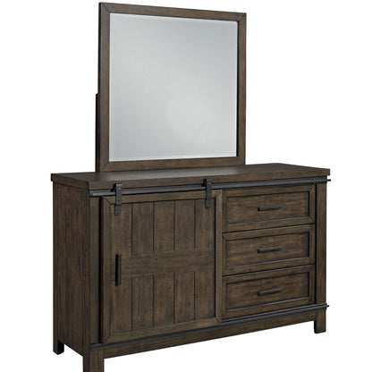 Thornwood Hills - 3 Drawers Dresser & Mirror - Dark Brown - Hornell Furniture Outlet
