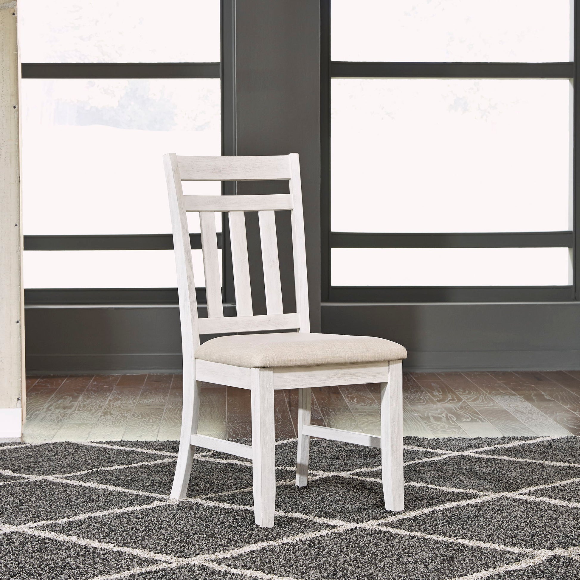 Summerville - Slat Back Side Chair - White - Hornell Furniture Outlet