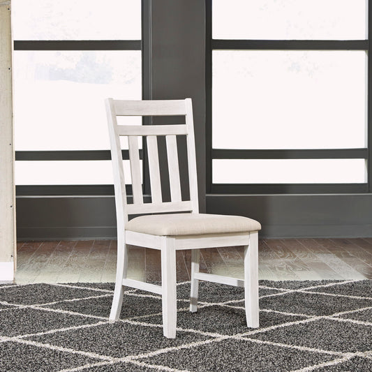 Summerville - Slat Back Side Chair - White - Hornell Furniture Outlet