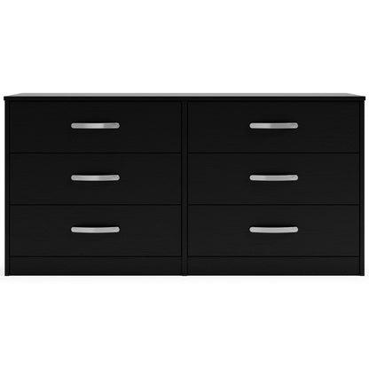Finch - Black - Six Drawer Dresser - 29'' Height - Hornell Furniture Outlet