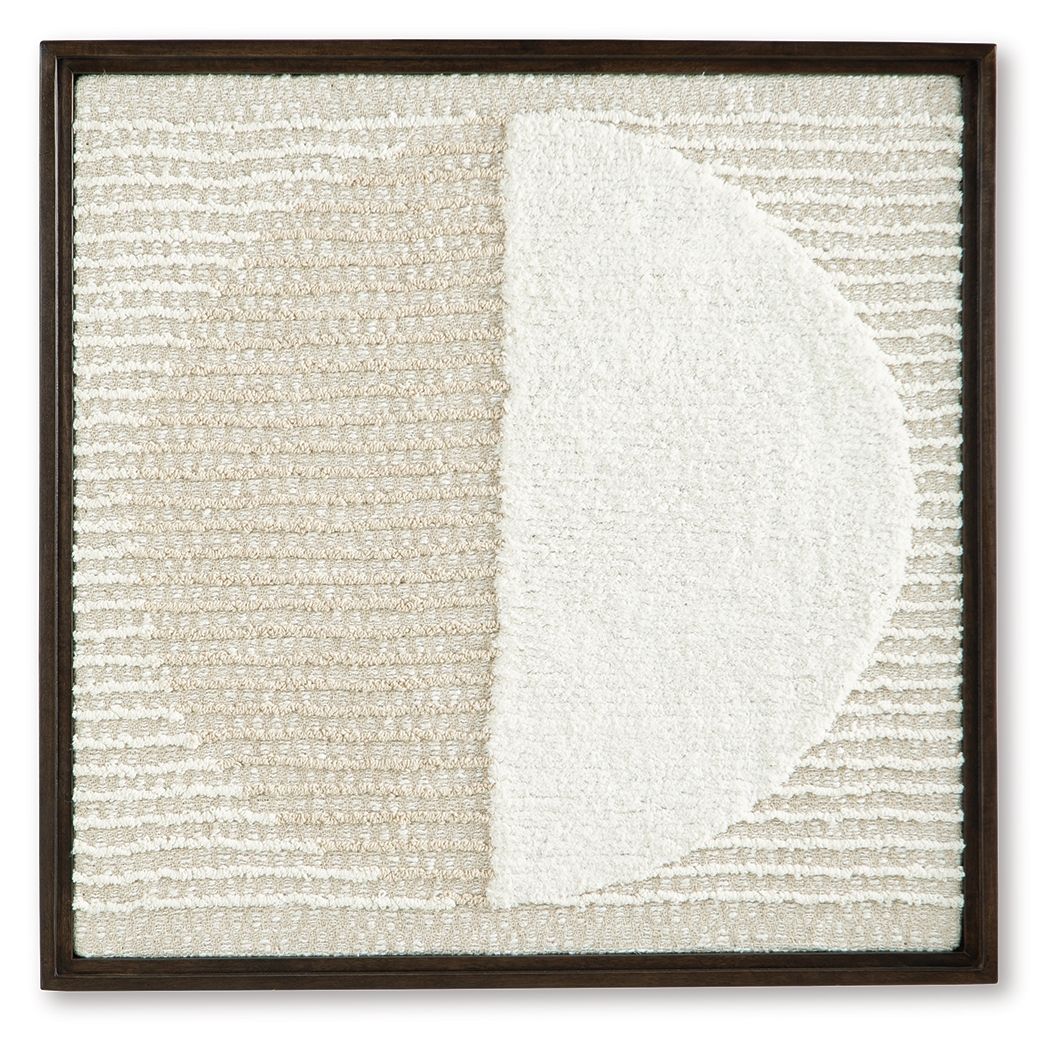Bachard - Tan / White - Wall Decor - Hornell Furniture Outlet