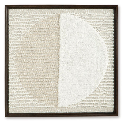Bachard - Tan / White - Wall Decor - Hornell Furniture Outlet