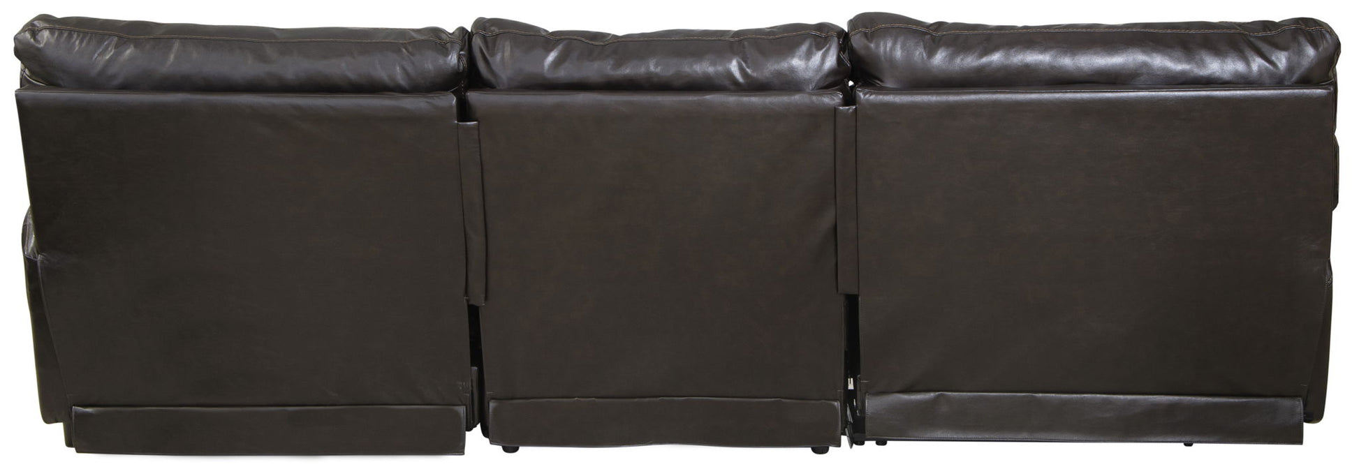 Como - 3 Piece Italian Leather Match Reclining Sectional - Hornell Furniture Outlet