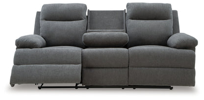 Side - Swipe - Reclining Sofa With Drop Down Table - Hornell Furniture Outlet