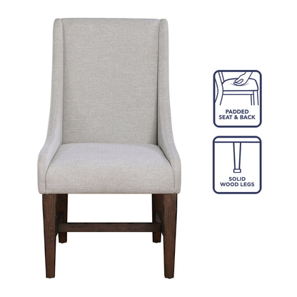 Auburn - Arm Chair (Set of 2) - White - Hornell Furniture Outlet