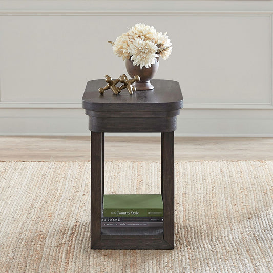 Weston - Chairside Table - Brown - Hornell Furniture Outlet