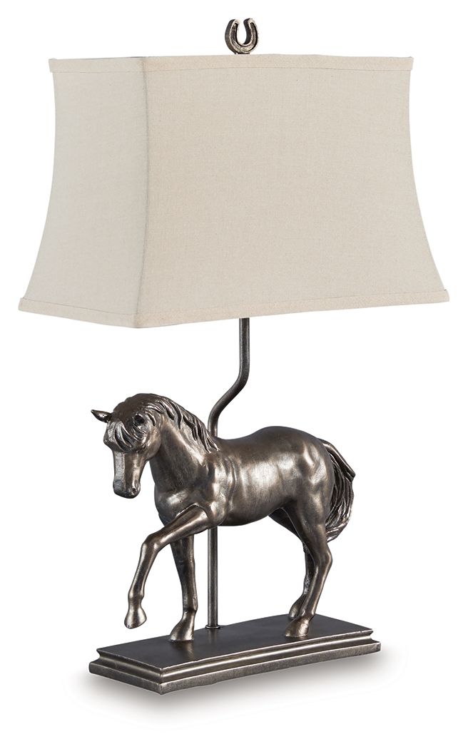 Sandorman - Bronze Finish - Poly Table Lamp - Hornell Furniture Outlet