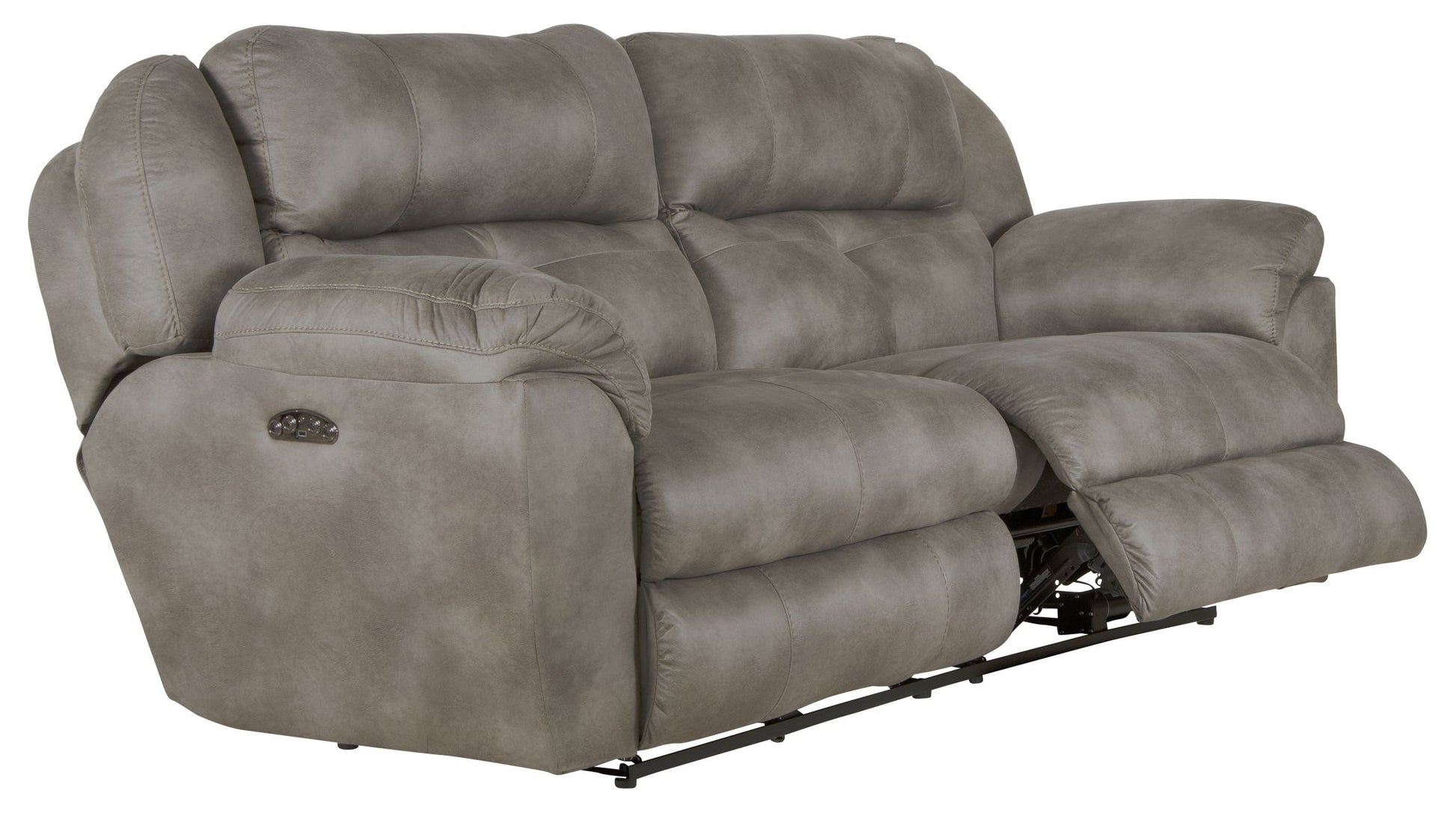 Ferrington - Power Lay Flat Reclining Sofa with Power Adjustable Headrest - Hornell Furniture Outlet