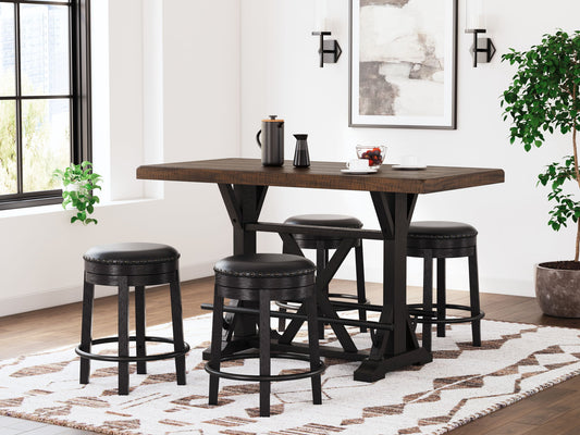 Valebeck - Counter Height Table Set - Hornell Furniture Outlet