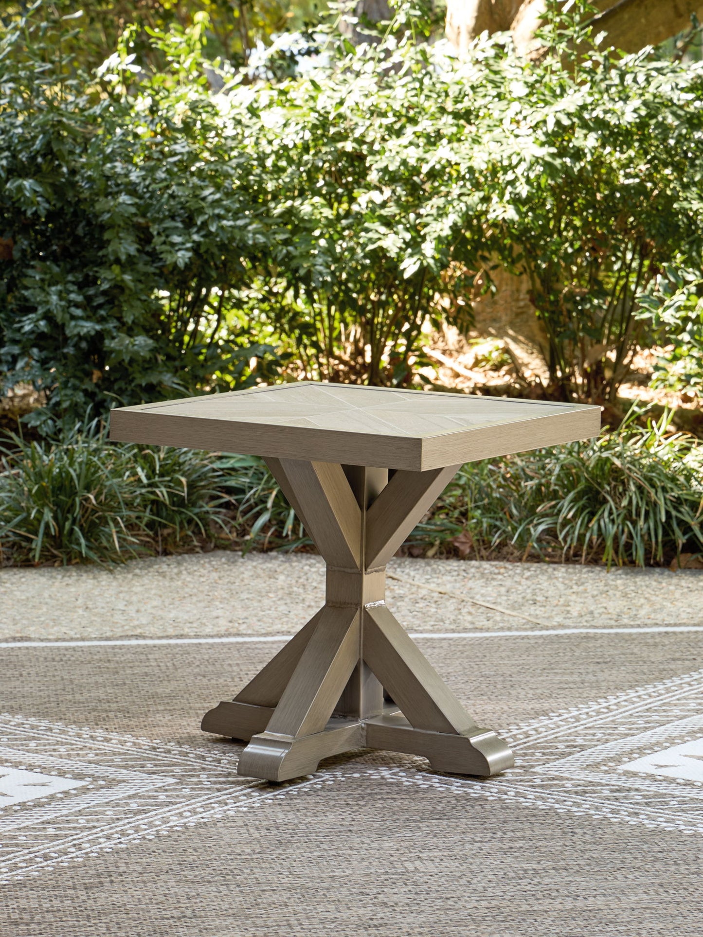 Laguna Heights - Square End Table - Beige - Hornell Furniture Outlet
