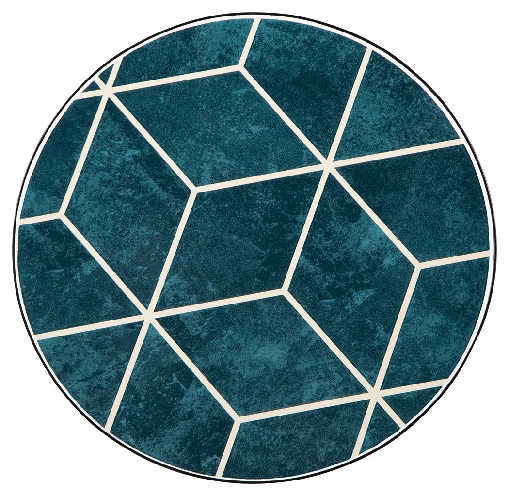 Clairbelle - Teal - Accent Table (Set of 2) - Hornell Furniture Outlet