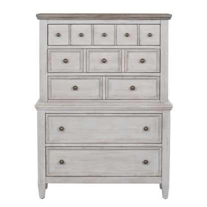 Heartland - 5 Drawer Chest - White - Hornell Furniture Outlet