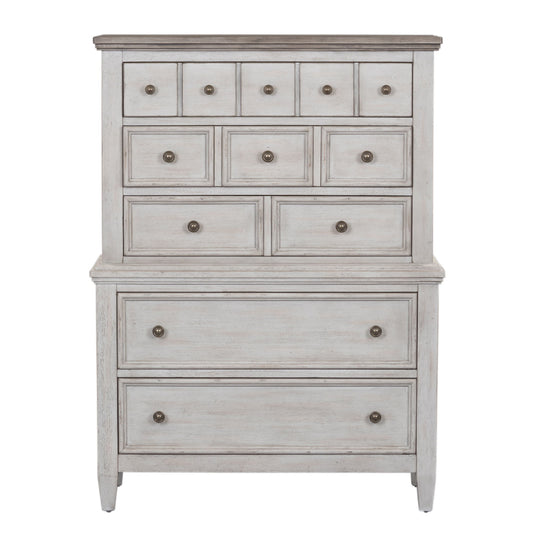 Heartland - 5 Drawer Chest - White - Hornell Furniture Outlet