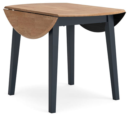 Gesthaven - Round Dining Room Drop Leaf Table Set - Hornell Furniture Outlet