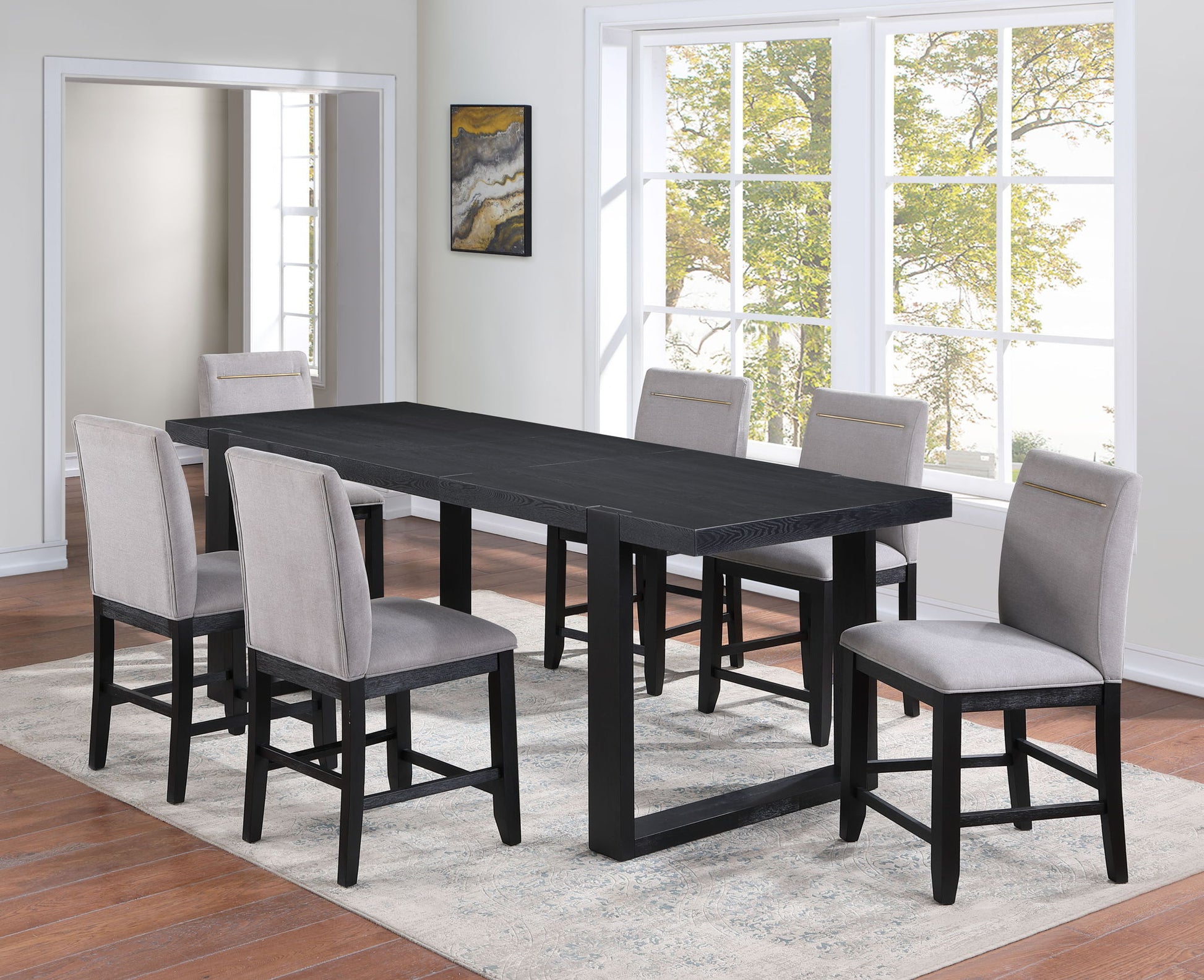 Yves - Counter Height Dining Set - Hornell Furniture Outlet